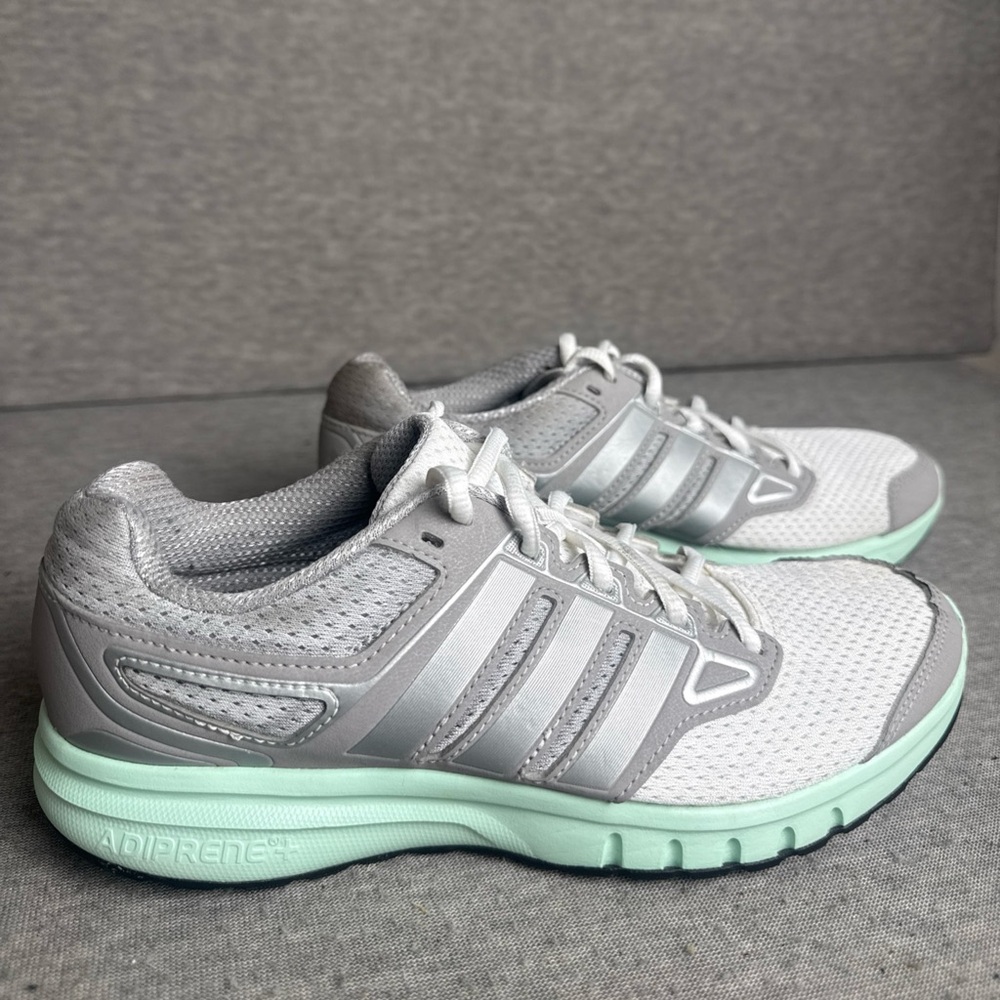 Adidas Galactic Elite Running Shoes Womens Sz 7.5 Gray Green Trainers